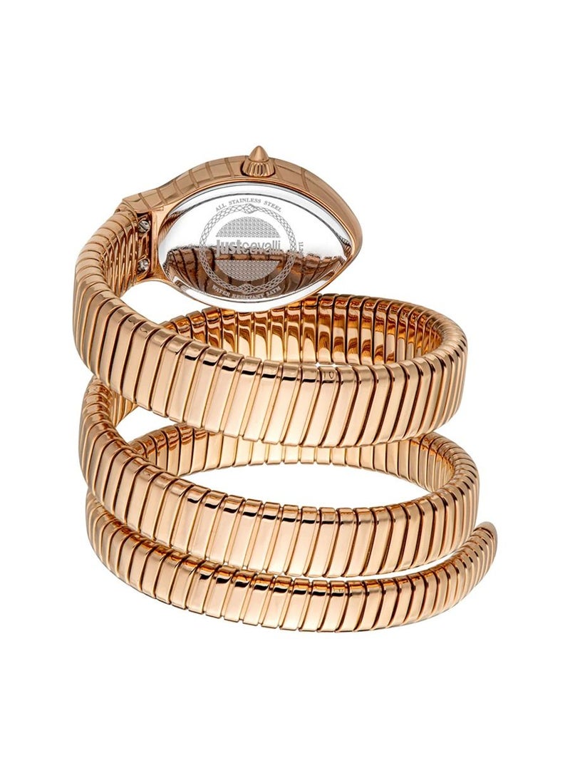 Just Cavalli ساعة نسائية من جاست كافالي كلاسيكو لونغو خضراء من الفولاذ المقاوم للصدأ JC1L248M0045 - Image 3