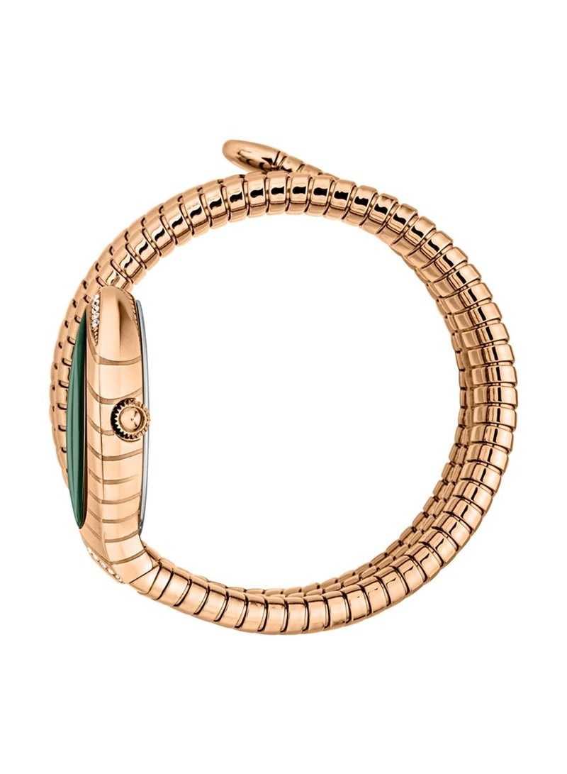 Just Cavalli ساعة نسائية من جاست كافالي كلاسيكو لونغو خضراء من الفولاذ المقاوم للصدأ JC1L248M0045 - Image 2