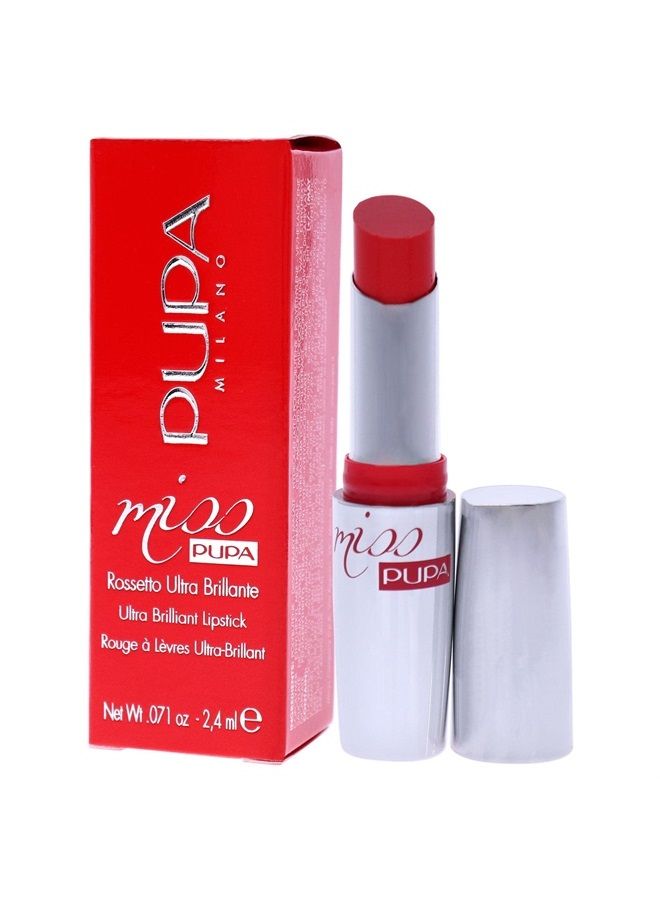 PUPA Milano Miss Milano Lipstick - Creamy, Ultra Pigmented Color For Lips - Nourishing Formula - Crystal-Effect Lipstick - Ultimate Boost Of Volume And Hydration - 405 Flamingo - 0.071 OZ - Image 4