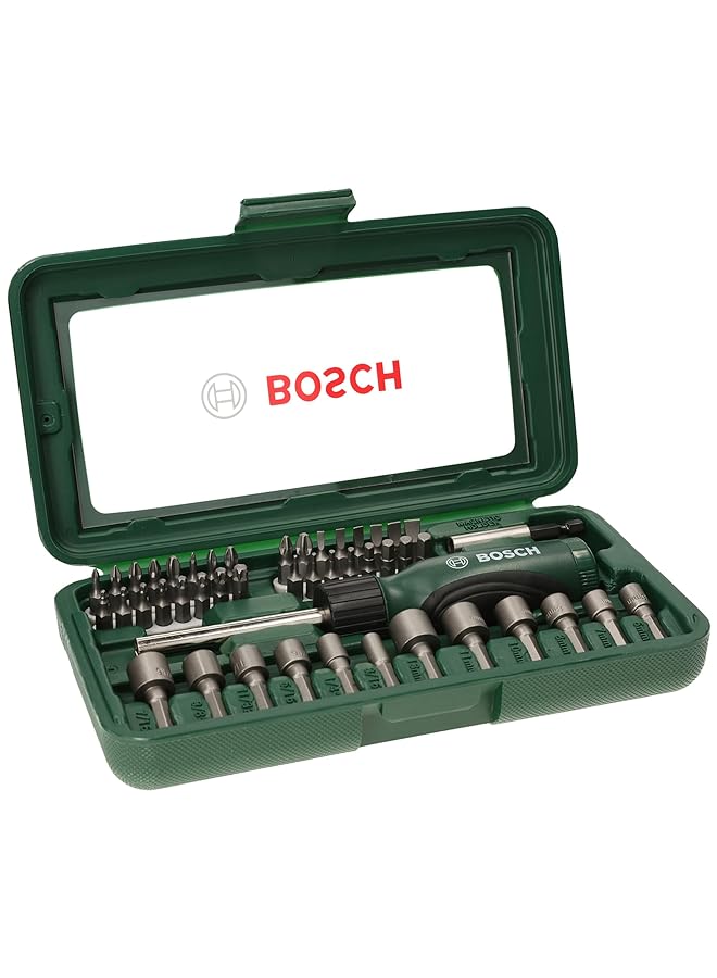 BOSCH Promo Screwdriver Bit Set 46 Pieces Magnetic Universal Holder For Fast Bit Changes And A Reliable Screw Hold In The Bit - Image 1