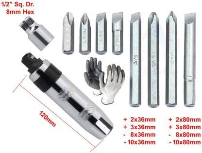 ISC ISC 8 Pcs Bits Set Multi-purpose Heavy Duty Impact Screw Driver Set Impact Screwdriver Set - Image 2