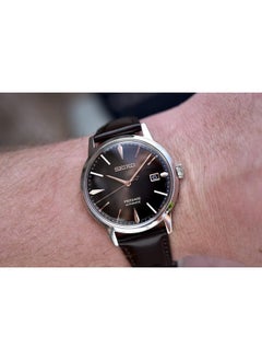 Seiko Presage Analog Automatic Brown Dial Leather Strap Watch For Men Srpj17J  - Image 3