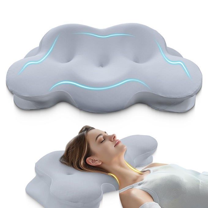 CERVICAL NECK PILLOW PILLOWS FOR NECK AND SHOULDER PAIN CONTOUR PILLOW NECK PILLOWS PILLOW FOR NECK PAIN RELIEF SIDE SLEEPER PILLOWS FOR ADULTS ERGONOMIC PILLOW CERVICAL PILLOW