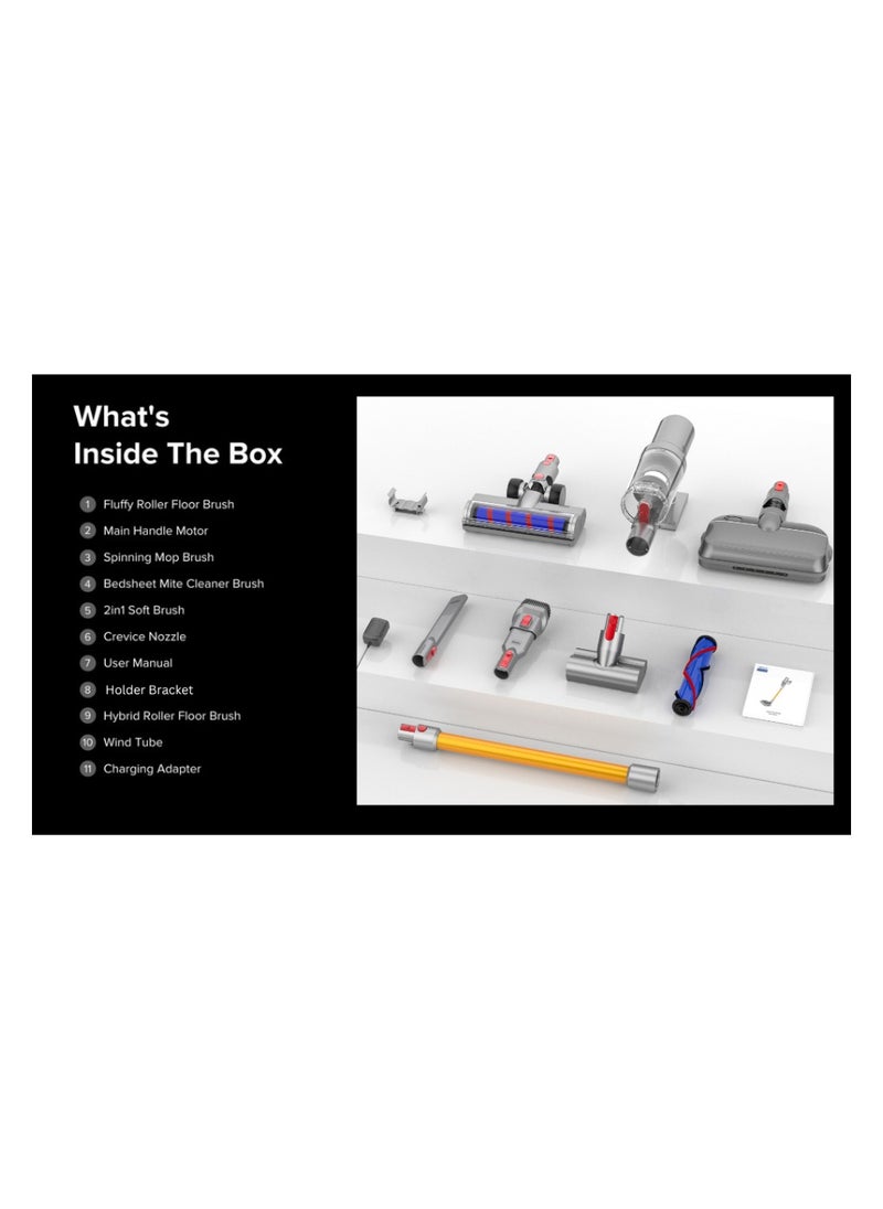 Airbot - Cordless Vacuum Cleaner & Mop Hypersonics MAX 33000Pa Auto Speed LED Display - Image 1