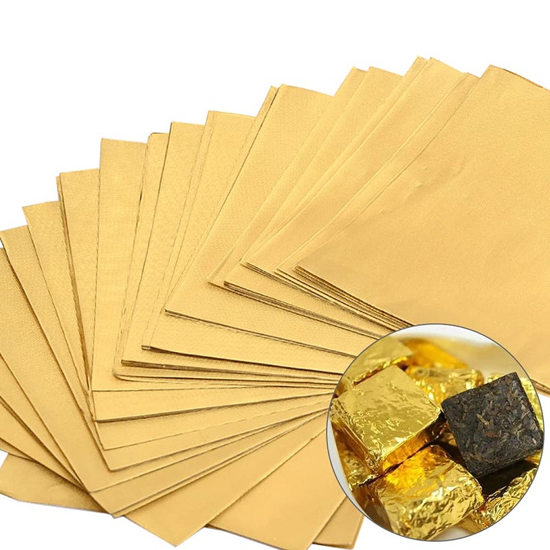 FineGood 4 PCS Chocolate Bar Mold with 100 Gold Foil Wrappers, FineGood Non-stick Chocolate Molds Silicone Candy Bar Mold Break-Apart Silicone Chocolate Mold - Image 4