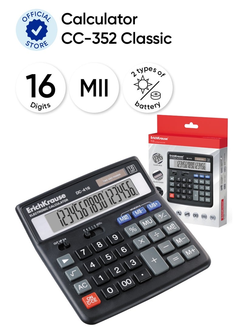 ErichKrause Desk electronic calculator 16-Digit DC-416 - Image 1