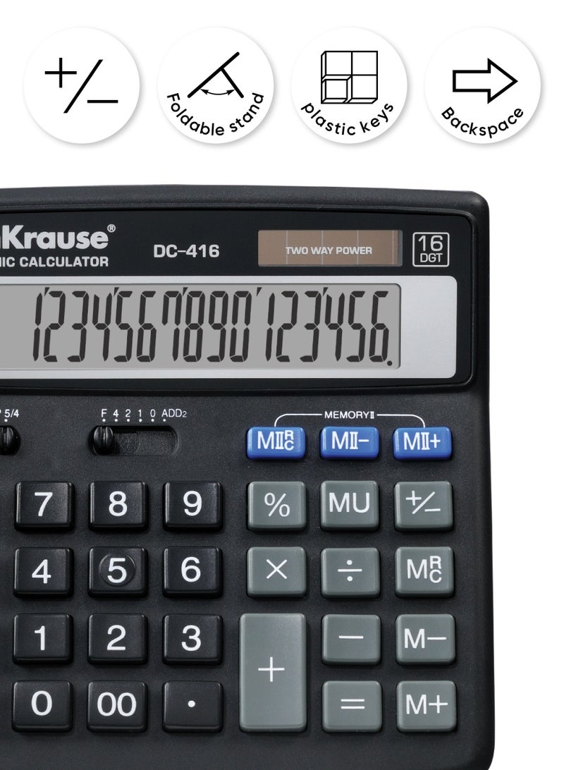 ErichKrause Desk electronic calculator 16-Digit DC-416 - Image 2