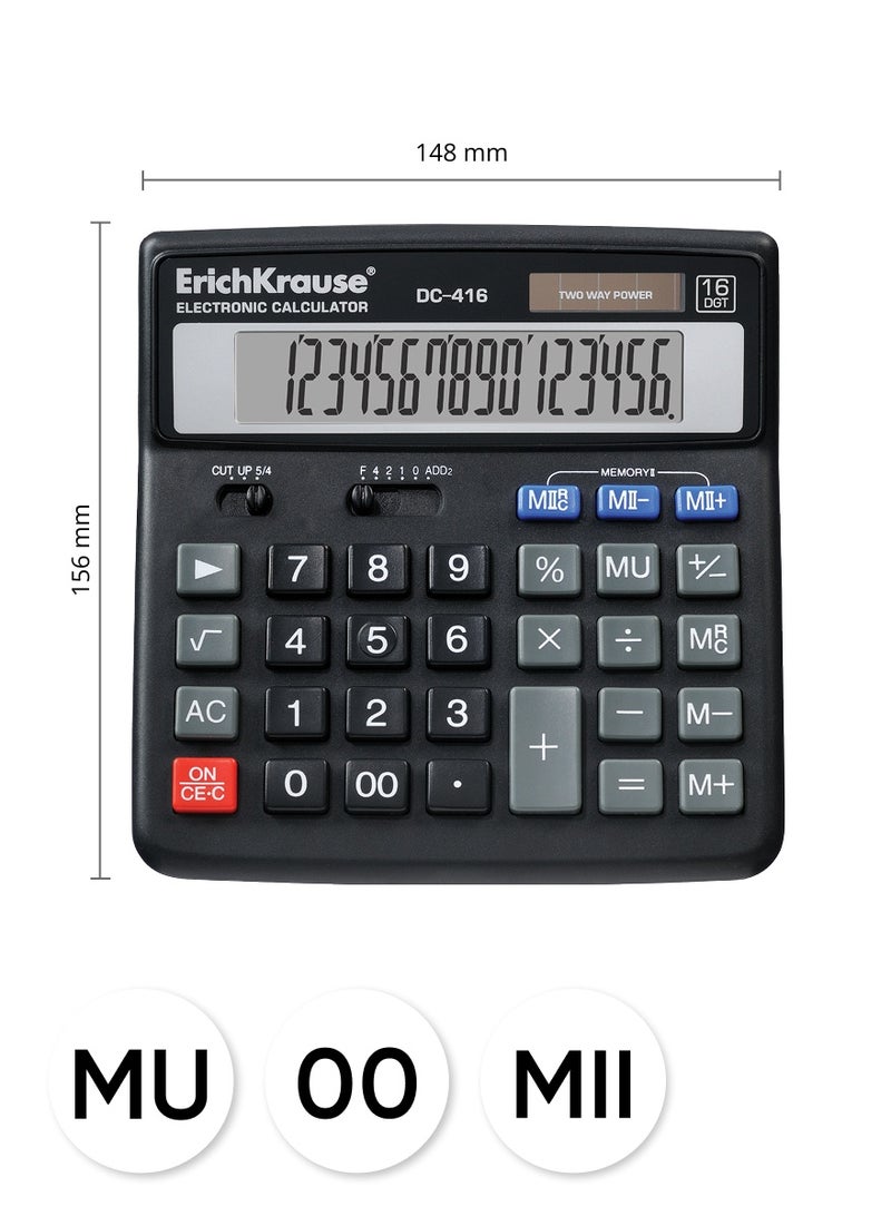 ErichKrause Desk electronic calculator 16-Digit DC-416 - Image 3