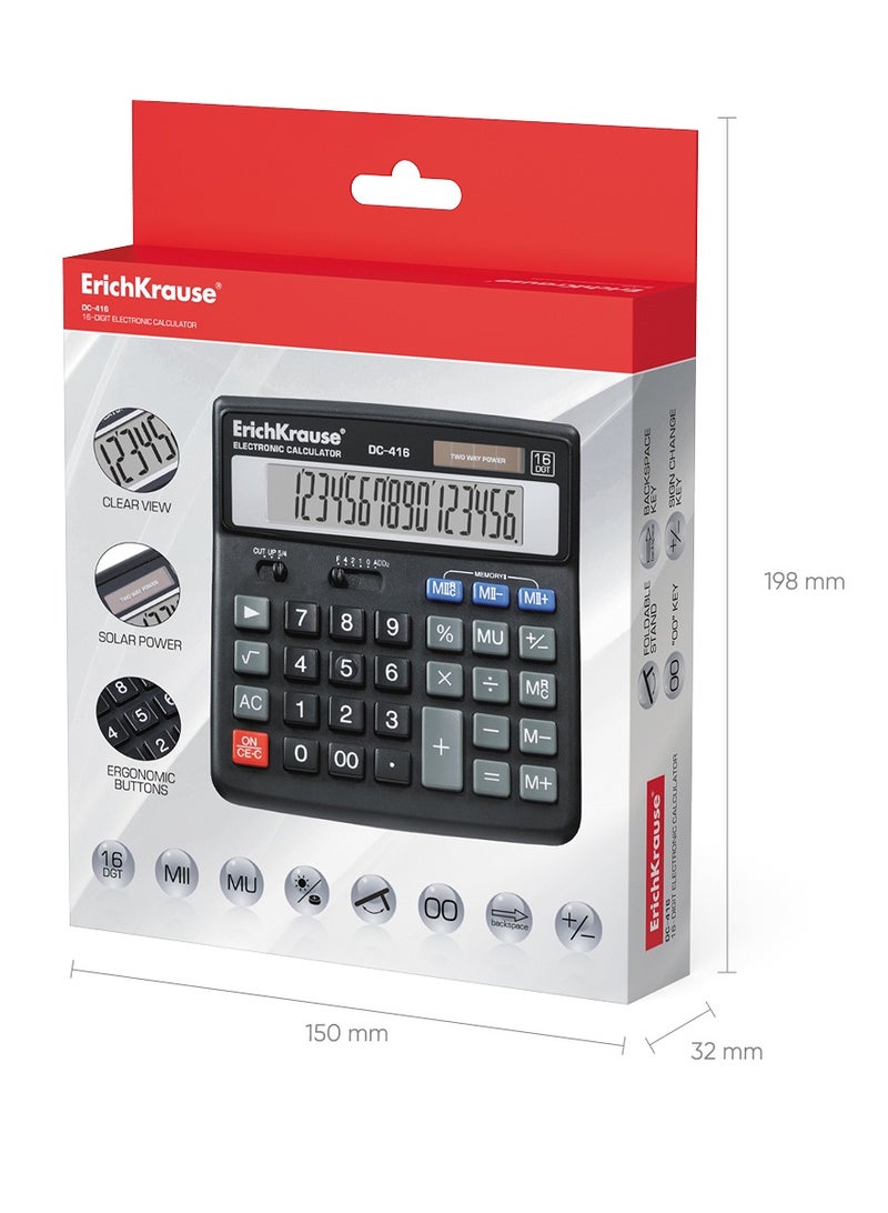 ErichKrause Desk electronic calculator 16-Digit DC-416 - Image 4