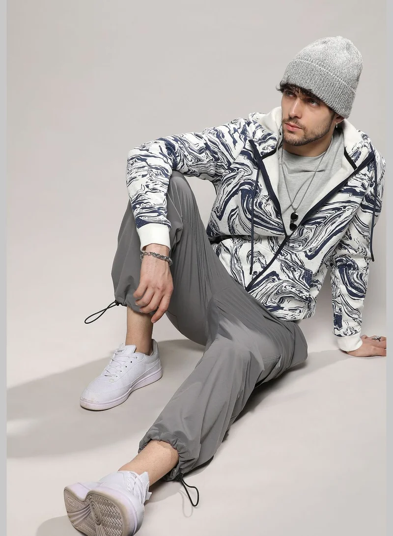 Campus Sutra Printed Hoodie