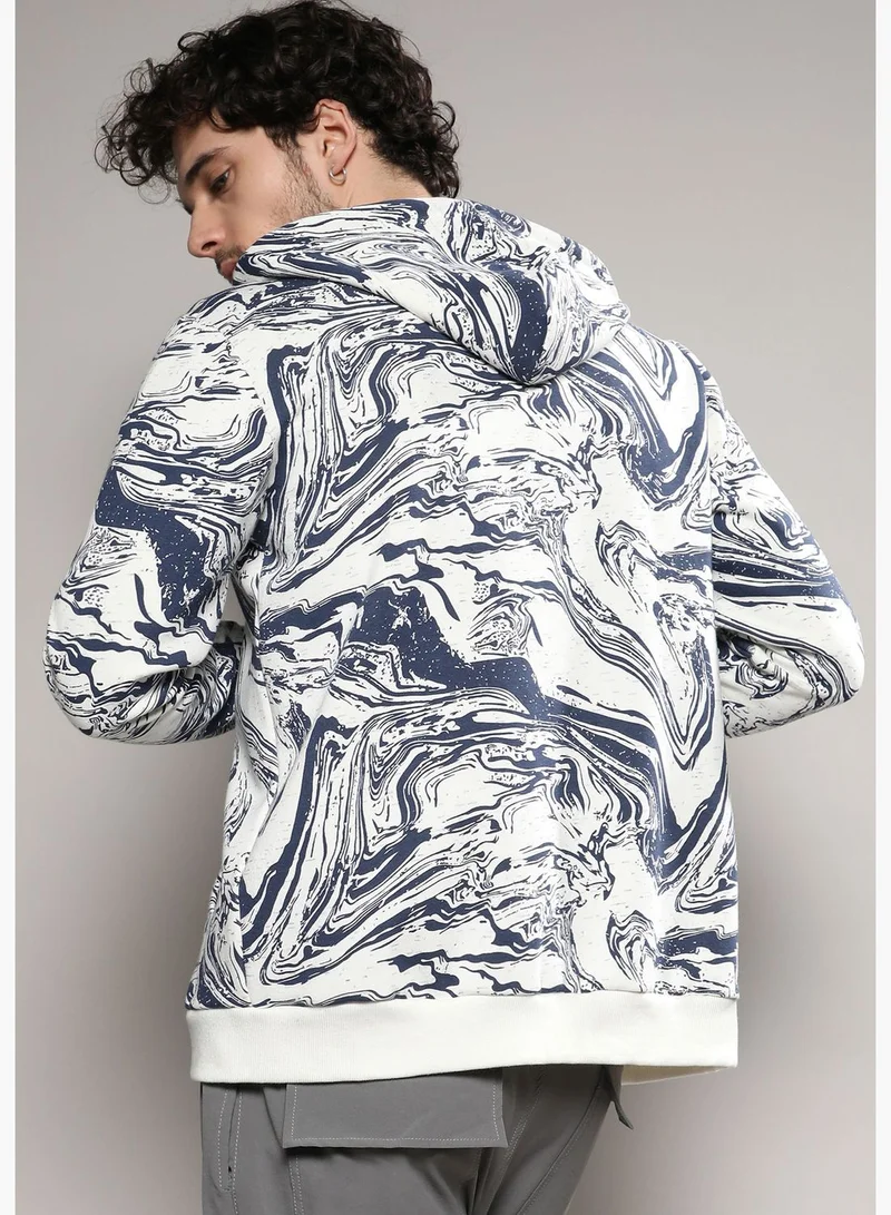 Campus Sutra Printed Hoodie