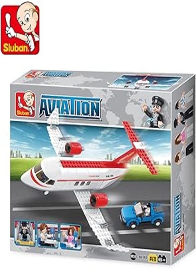 Sluban Sluban SlubanM38-B0365 Private Jet Building Bricks Set 