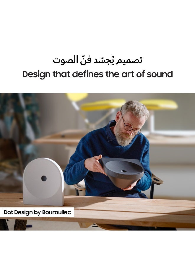 Samsung Music Studio 5, LS50H WiFi-Bluetooth Smart Wireless Speaker, Dolby Atmos, Wireless Music Streaming, Powerful Sound, Dot Design by Bouroullec, Built-in Voice Assistant, HW-LS50H/ZN (2026 - UAE Version) HW-LS50H/ZN black - Image 3