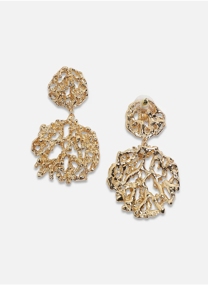 SOHI Dewy Dahlia Drop Earrings
