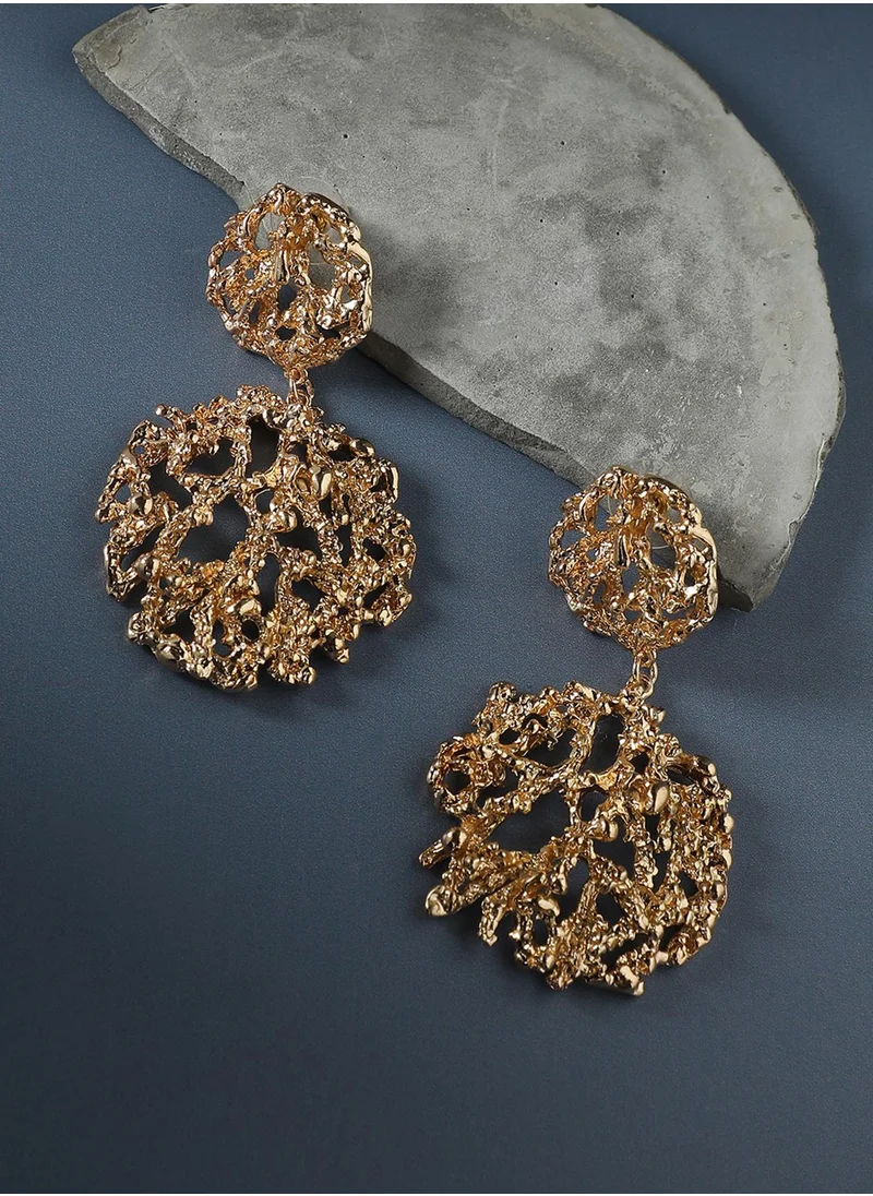 SOHI Dewy Dahlia Drop Earrings