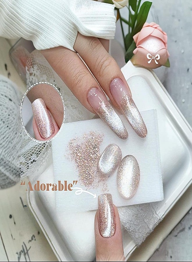 ADHERE 12ml 5pcs Magnetic Gel Kit with Magnetic Stick, Cat Eye Gel Polish Holographic Glitter UV LED Nail Varnish for Nail Salon DIY Design - Image 2