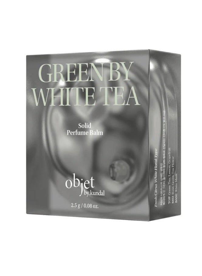 Objet by Kundal SOLID PERFUME BALM GREEN BY WHITE TEA 2.5gm - Image 1