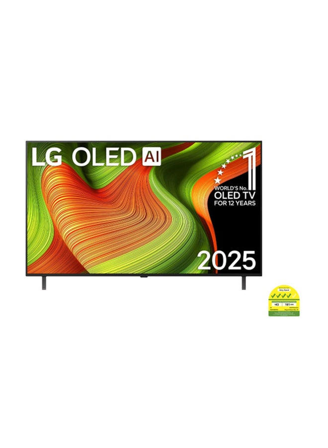 LG 55 inch OLED AI B5 4K 120Hz Smart TV AI Magic Remote WebOS25 Dolby Vision / HDR10 / H / Dolby Atmos, Model Year [2025], 2 Year Warranty, OLED55B56LA Black - Image 1