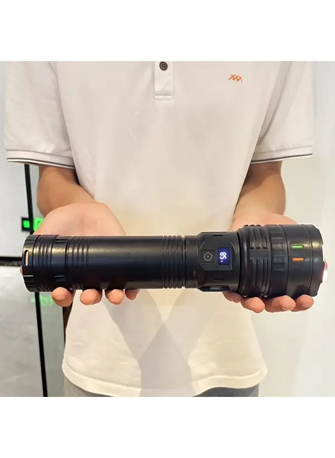 Ab Black Outdoor Emergency Flashlight Ultra High Brightness Four Level Dimming Portable - Image 2