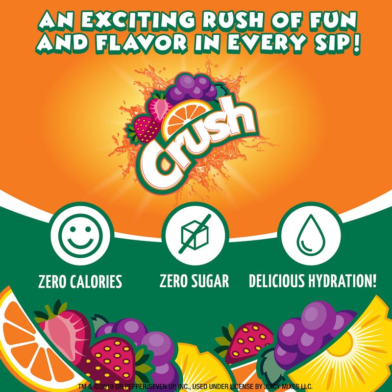 Crush كراش، مجموعة متنوعة، معزز مياه سائلة - طعم أفضل جديد (4 زجاجات، يصنع 96 مشروب ماء بنكهة) 1.62 أونصة سائلة (عبوة من 1) - Image 2