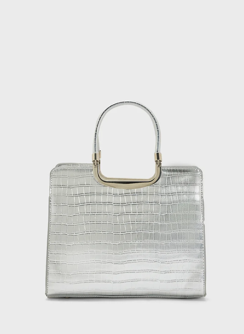 ELLA Croc Effect Satchel
