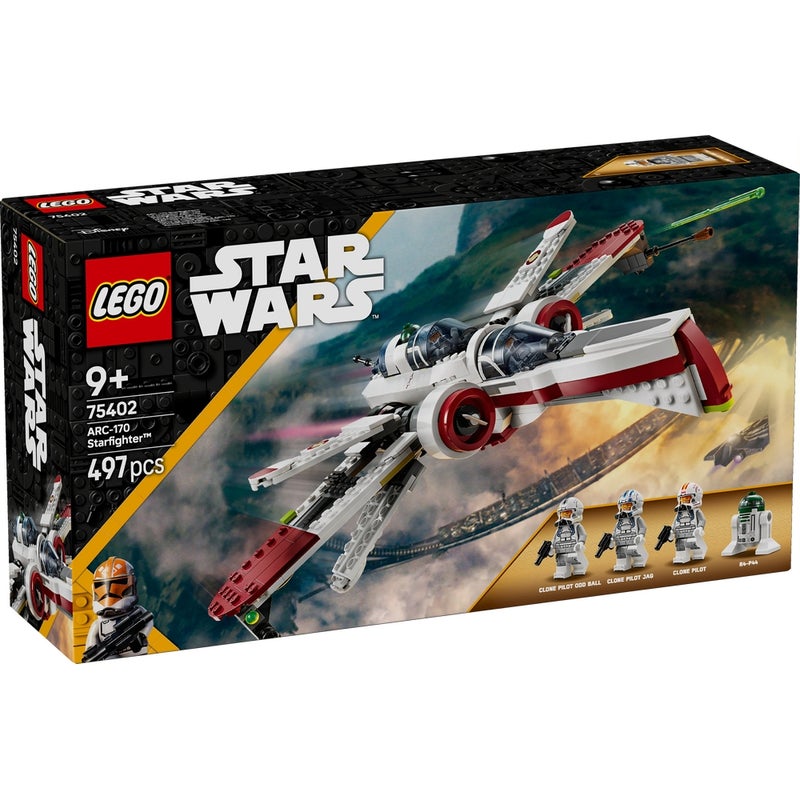 LEGO - Starwars ARC-170 Starfighter 497 Pieces - 75402 - Image 1