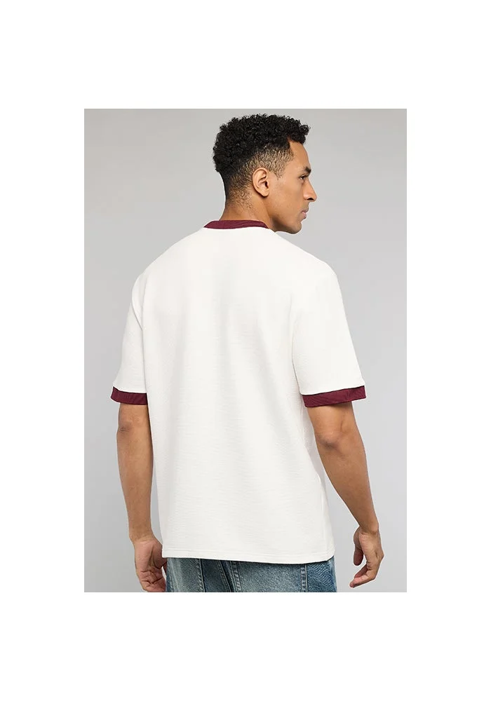 R&b  Printed T-Shirt with Crew Neck and Short Sleeves for Men | Best Price UAE