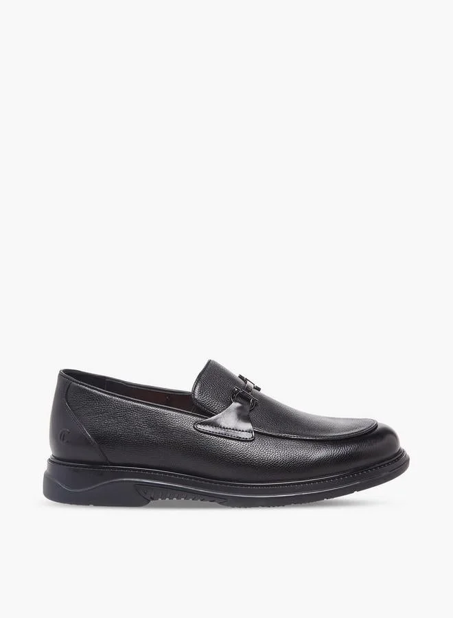 لو كونفورت Men Slip-On Leather Loafers