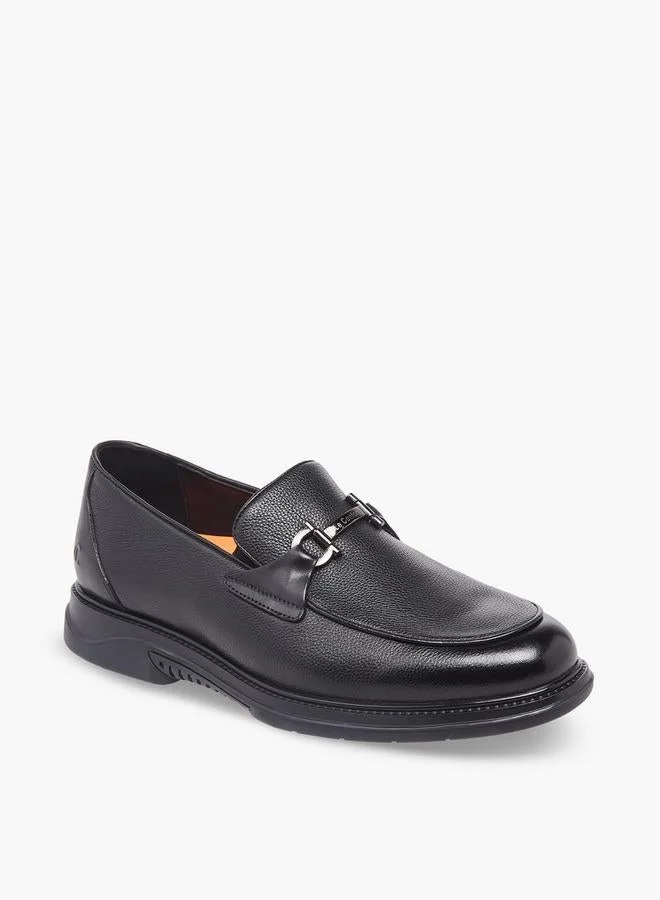 لو كونفورت Men Slip-On Leather Loafers