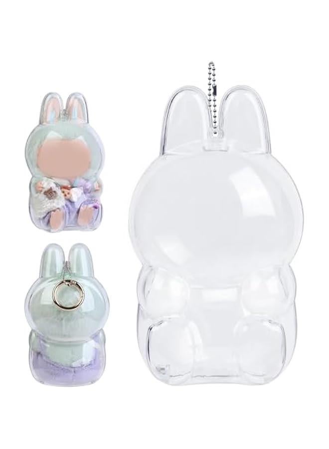 Display Box for labubu case ,Dust Cover Figure Display Bag for labubucase, Protective case for labubu Have a seat - Image 1