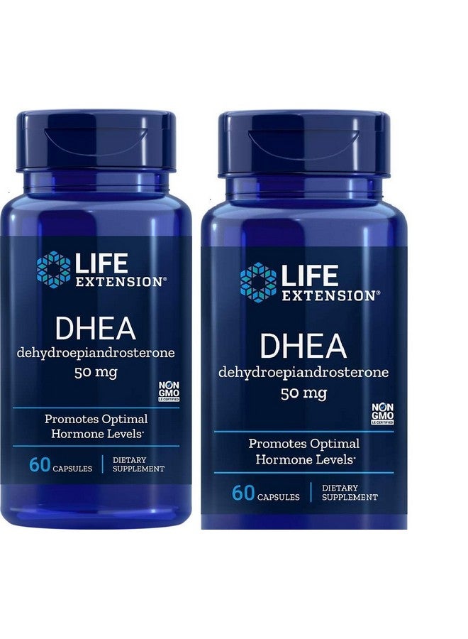 Life Extension, DHEA 50 Mg, 60-Capsules (2 Pack) - Image 1