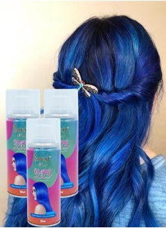 3 Pieces Hair Colour Spray Blue