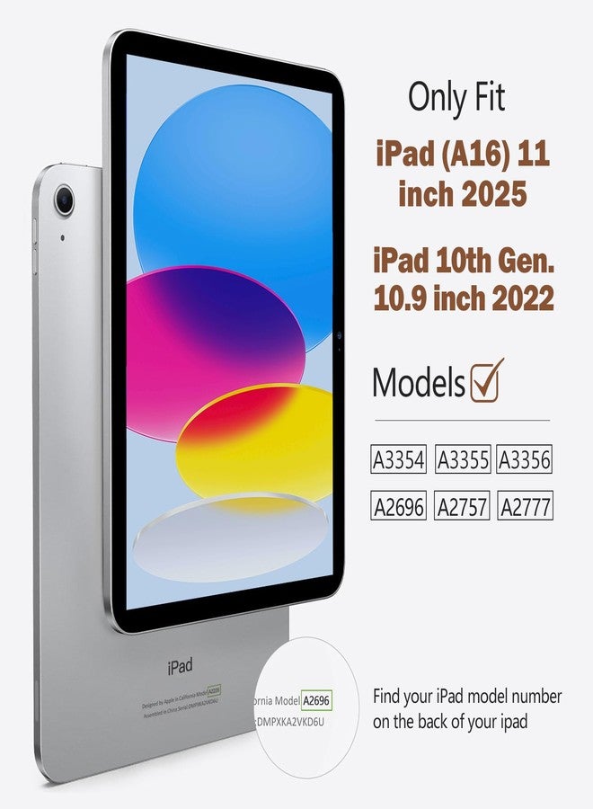 Akkerds جراب Akkerds لجهاز iPad من الجيل العاشر مقاس 10.9 بوصة (إصدار 2022) مع حامل قلم، غطاء جلدي واقٍ مناسب للأعمال، مزود بخاصية التشغيل/الإيقاف التلقائي وزوايا متعددة، لون بني - Image 2