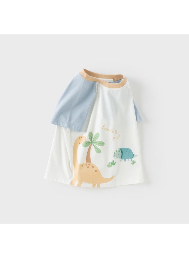 Girls' Cool Feeling T-shirt Boys' Short Sleeve Antibacterial Undershirt 2025 Summer New Children's Top - Image 4