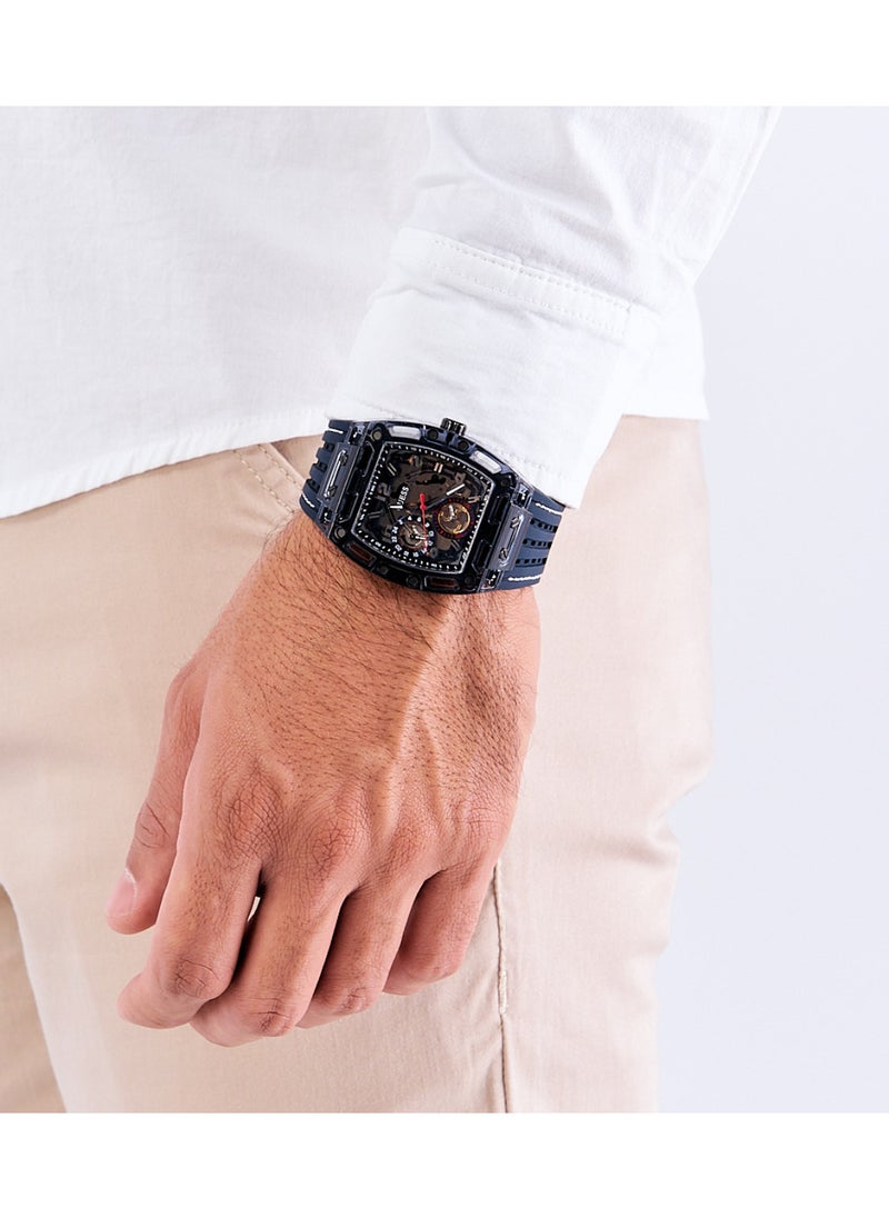 GUESS - GUESS Mens Blue Navy Multi-function Watch - GW0499G1 - Image 1