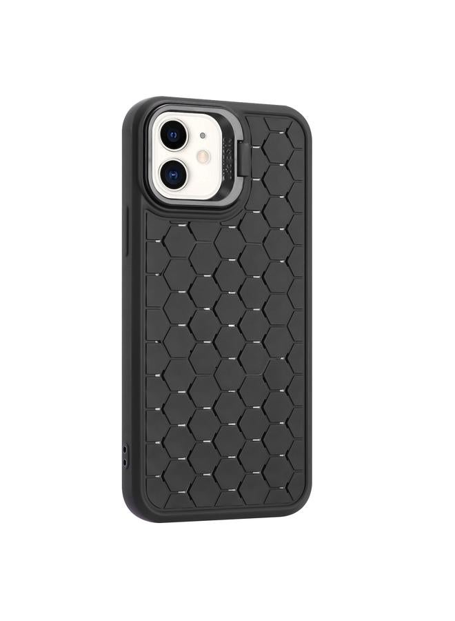Zaboon Case For iPhone 12 Honeycomb Radiating Lens Holder TPU Phone Case - Image 4