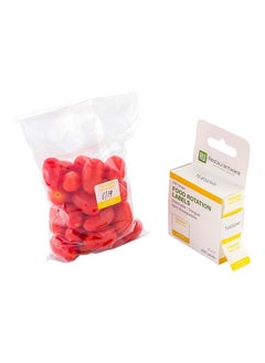 Restaurantware Restaurantware-RW Smart 1 Inch x 1 Inch Food Rotation Labels, 500 Dissolvable Food Safety Labels - Premium Trilingual, Yellow Paper Day Of The Week Labels, For Food Storage Or Prep, Tuesday  - Image 2