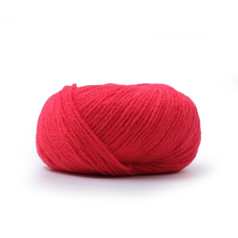 Vardhman Knitting Yarn Vardhman Knitting Yarn Hello Baby Wool for Knitting Kids Crochet Yarn Wool for Hand Knitting Art Craft Knitting Wool Yarn for Sweater Scarves Hats and Dresses Tomato Red  - Image 4