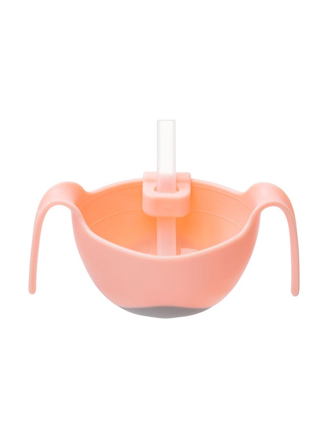 B.Box - Light Pink Bowl with One Silicone Straw Set - 407 - Image 2