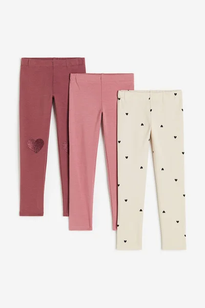 H&M Kids 3 Pack Assorted Leggings