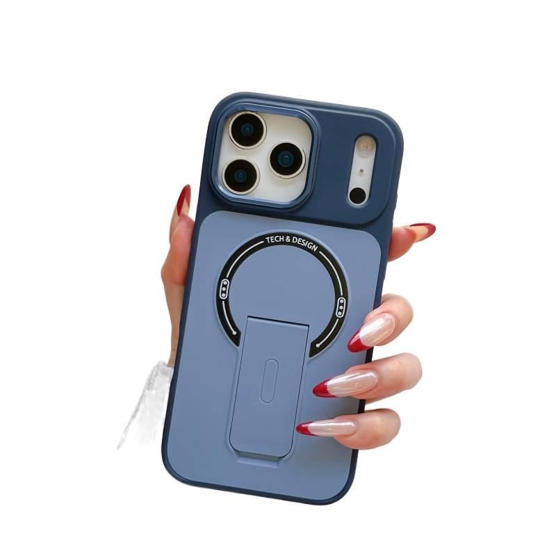 MagSafe iPhone 16 Drop Protection TPU + PC Case for 16 Plus 16 Pro 16 Pro Max and Kickstand in Blue for Daily Carry - Image 1