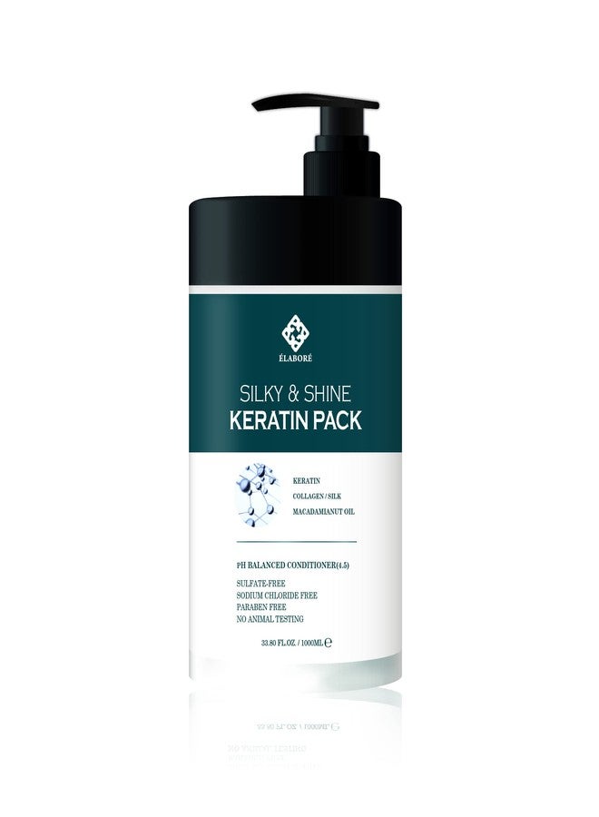 Elabore Silky & Shine KERATIN Pack 33.80fl.oz/ 1000ml - Image 1