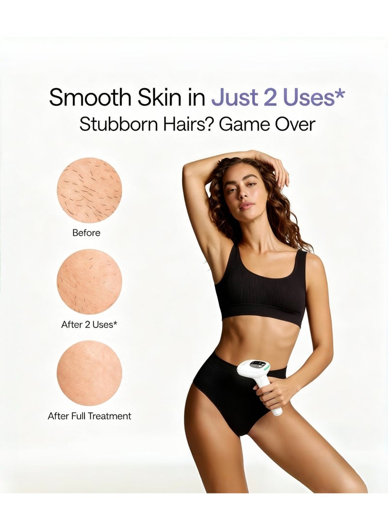 3-in-1 IPL Hair Removal Device with Cooling – Painless Hair Removal, Skin Rejuvenation & Acne/Spot Removal, Infrared Collagen Boost for Wrinkles & Elasticity - Image 5