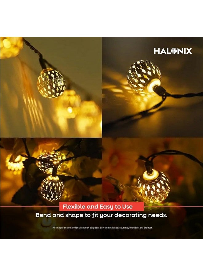 Halonix Decorer Glowly Globe 15 Bright Led String Light | Diwali Light | Christmas Light | Wedding Light | Festive Lights for Home Decoration (Warm White, 4 Meters) - Image 4