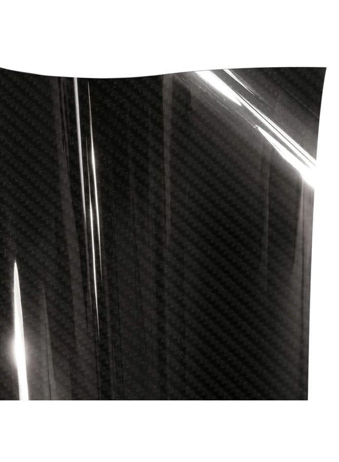 VViViD High Gloss Black Carbon Fiber Tech Art 3-Layer 3D Realistic True Carbon Fiber Look Cast Vinyl Wrap (1ft x 5ft) - Image 1