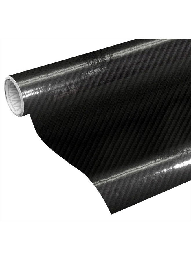 VViViD High Gloss Black Carbon Fiber Tech Art 3-Layer 3D Realistic True Carbon Fiber Look Cast Vinyl Wrap (1ft x 5ft) - Image 5