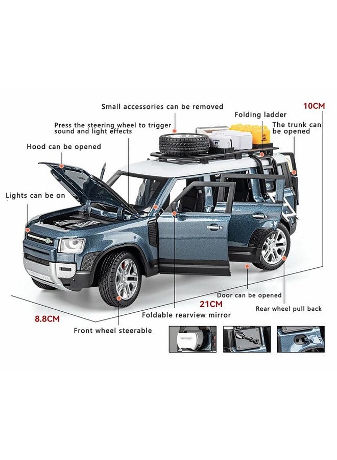 Magicwand Die-Cast?Colors as Per Stock? 1:24 Scale 2022 Defender Guards Large with 6 Openable Doors,Lights & Music?Pack of 1? - Image 2