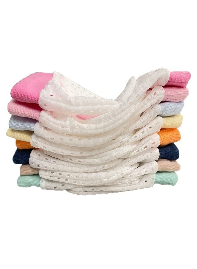 Adeimoo Cute Boys Girls Cotton No Scratch Gloves Drawstring Adjustable Mittens for Baby Infants (8 Pairs mixed color) - Image 3