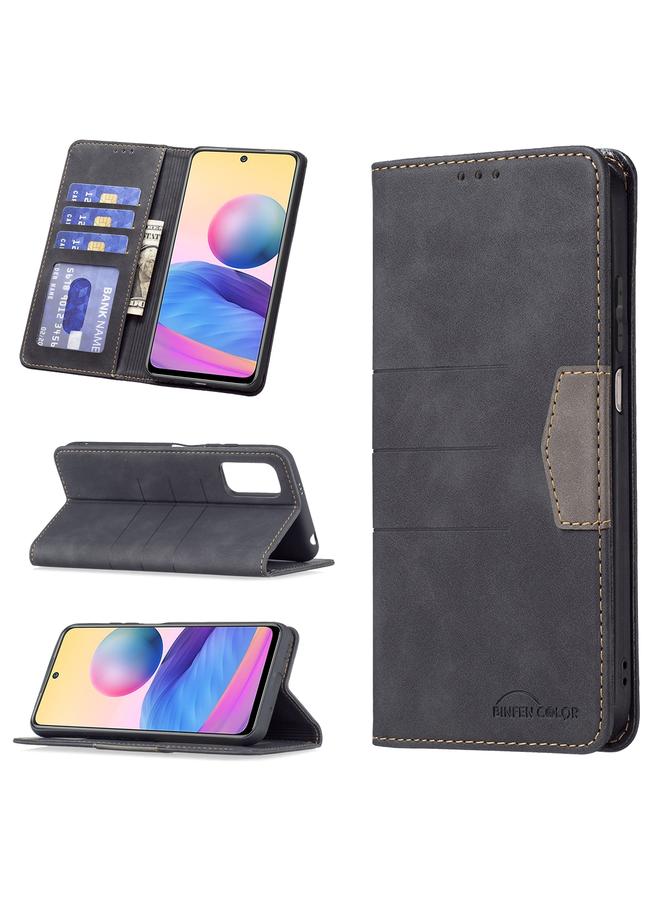Case For Xiaomi Poco M3 Pro / Redmi Note 10 5G / 10T 5G Magnetic Splicing Leather Phone Case