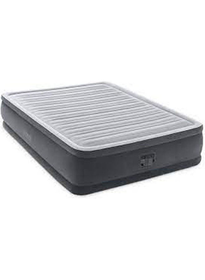 INTEX Queen Dura-Beam Series Elevated Airbed With Bip microfiber Grey - Image 2